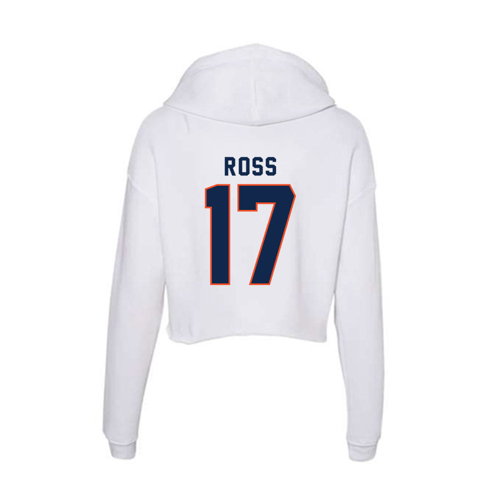 Virginia - NCAA Football : Justin Ross - Women's Crop Fleece Hoodie-1