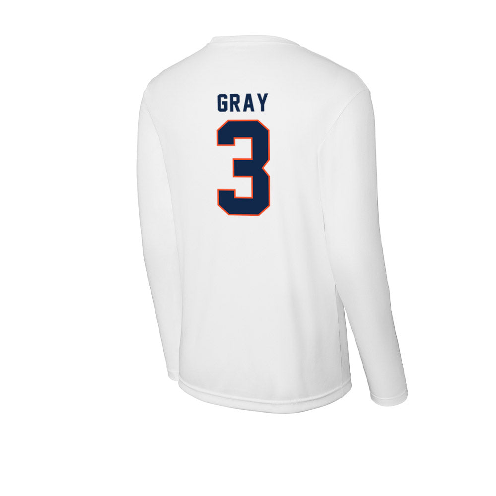 Virginia - NCAA Football : Kevon Gray - Activewear Long Sleeve T-Shirt-1