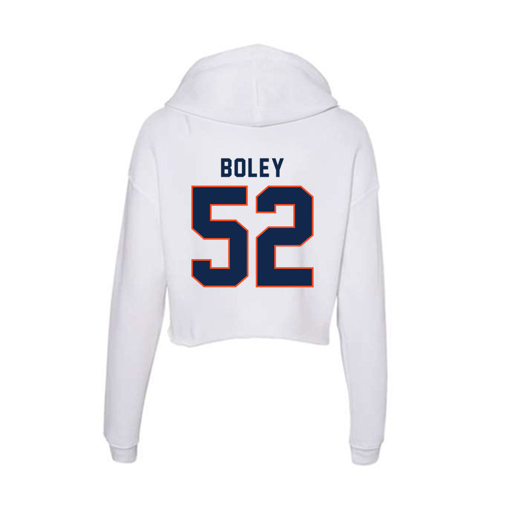Virginia - NCAA Football : Mckale Boley - Women's Crop Fleece Hoodie-1