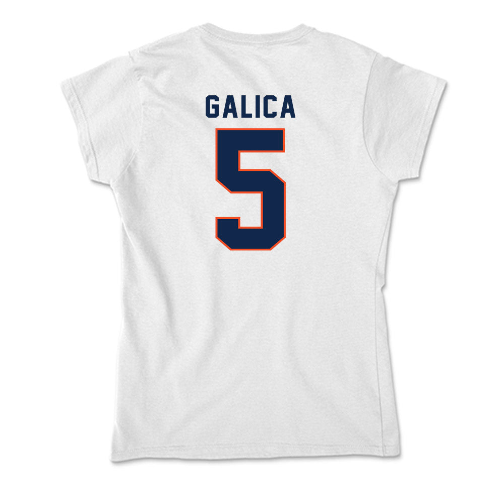Virginia - NCAA Women's Lacrosse : Kate Galica - Soft Style Women’s T-Shirt-1