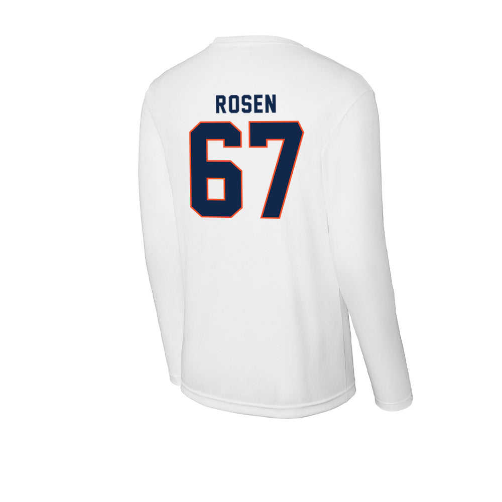 Virginia - NCAA Football : Will Rosen - Activewear Long Sleeve T-Shirt-1