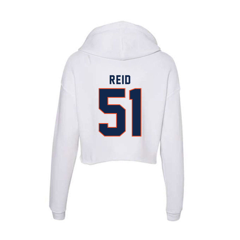 Virginia - NCAA Football : Grayson Reid - Women's Crop Fleece Hoodie-1