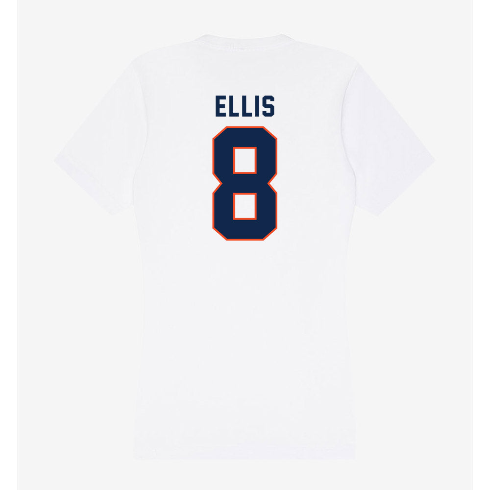 Virginia - NCAA Football : Christian Ellis - Women's V-Neck T-Shirt-1