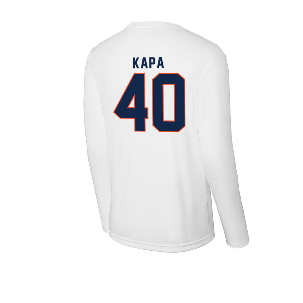Virginia - NCAA Baseball : Tyler Kapa - Activewear Long Sleeve T-Shirt-1