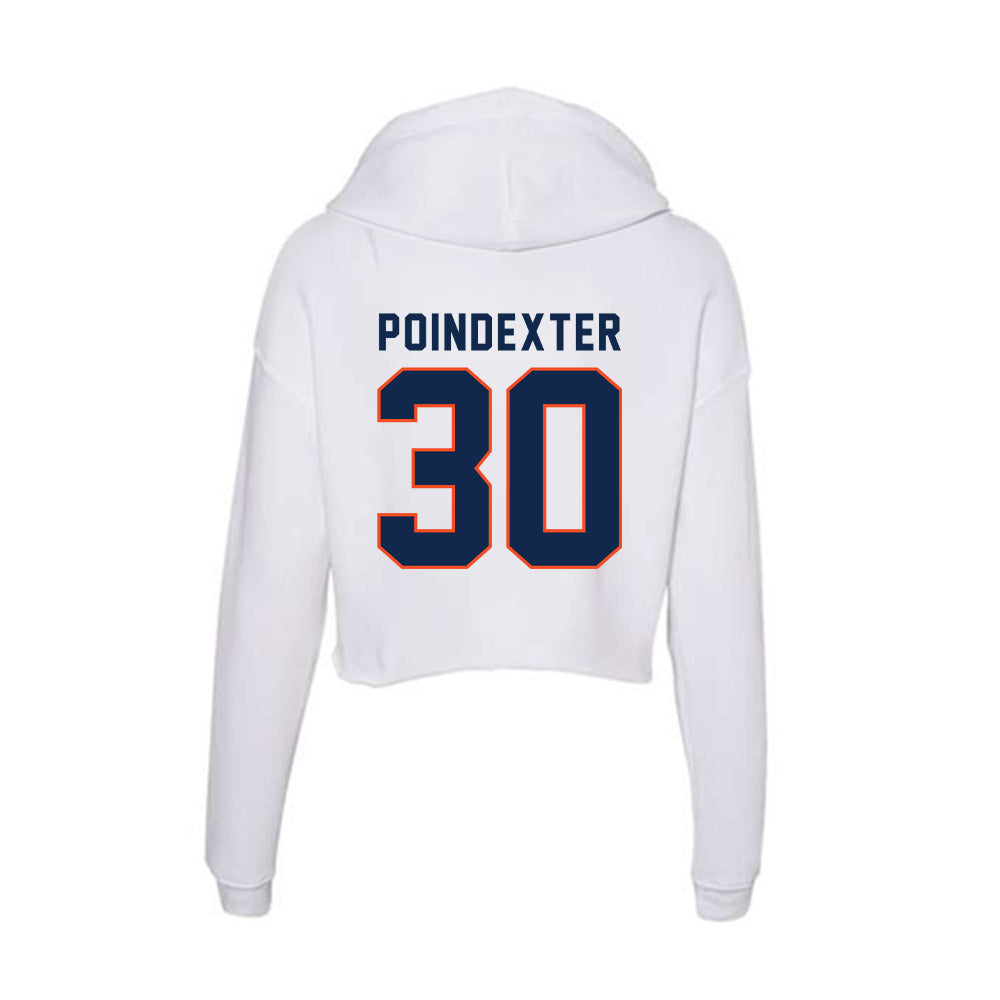 Virginia - NCAA Women's Lacrosse : Delaney Poindexter - Women's Crop Fleece Hoodie-1