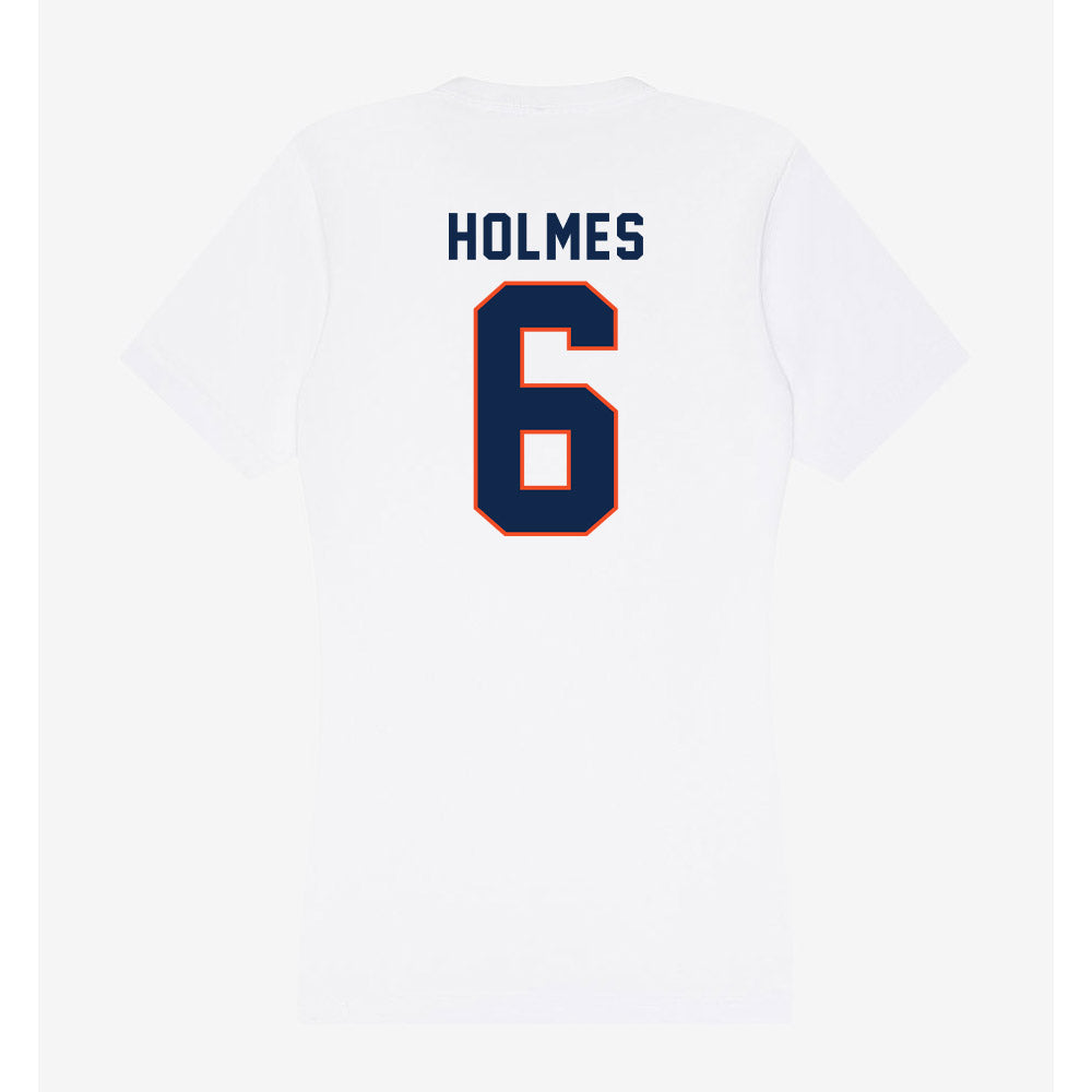 Virginia - NCAA Baseball : RJ Holmes - Women's V-Neck T-Shirt-1