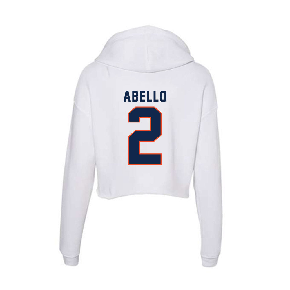 Virginia - NCAA Women's Field Hockey : Mia Abello - Women's Crop Fleece Hoodie-1