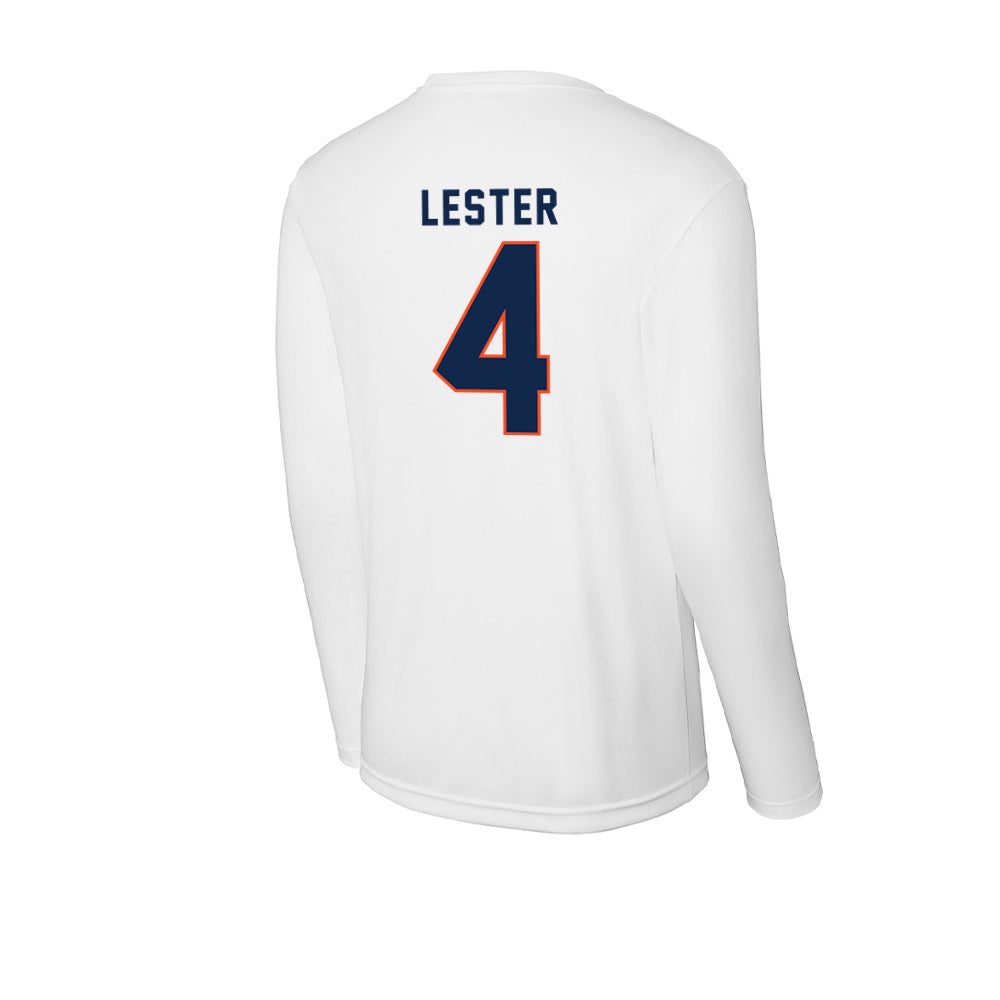 Virginia - NCAA Women's Basketball : Eris Lester - Activewear Long Sleeve T-Shirt-1