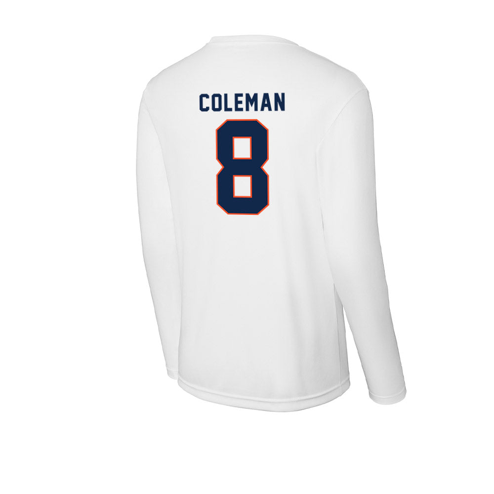 Virginia - NCAA Football : TyLyric Coleman - Activewear Long Sleeve T-Shirt-1