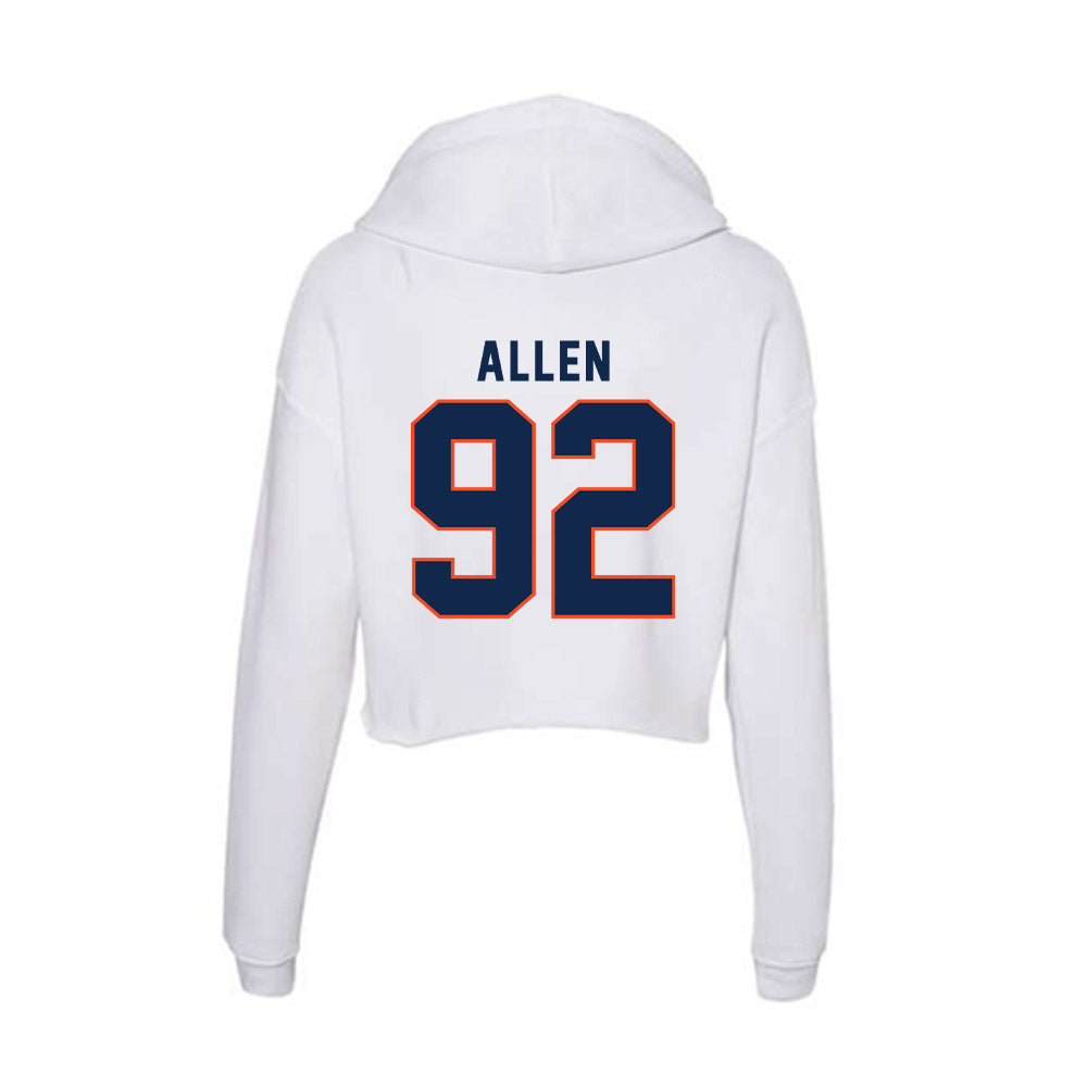 Virginia - NCAA Football : Jonathan Allen - Women's Crop Fleece Hoodie-1