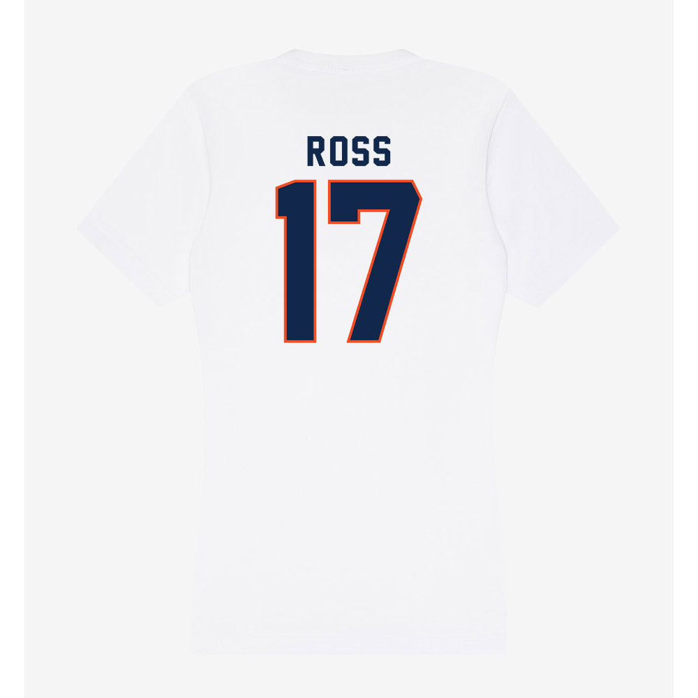 Virginia - NCAA Football : Justin Ross - Women's V-Neck T-Shirt-1