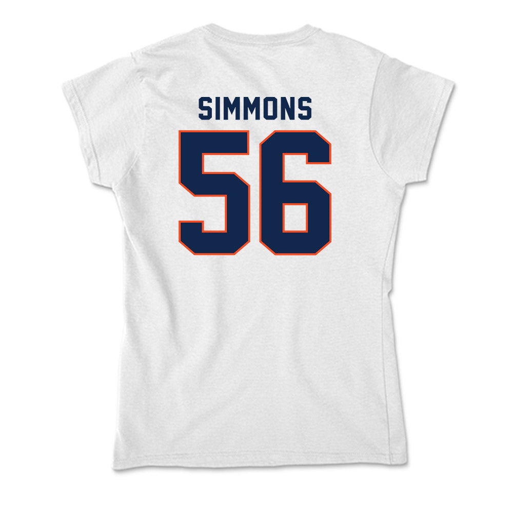 Virginia - NCAA Football : Tyler Simmons - Soft Style Women’s T-Shirt-1
