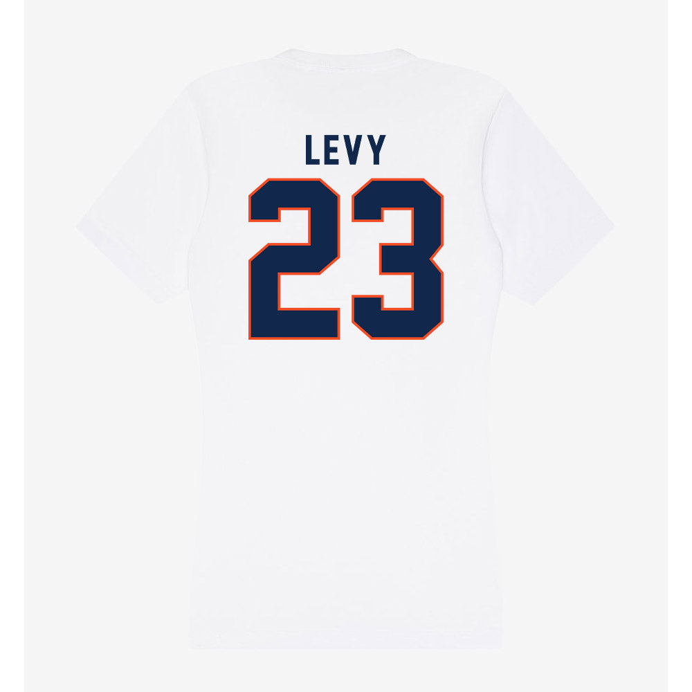 Virginia - NCAA Women's Basketball : Romi Levy - Women's V-Neck T-Shirt-1