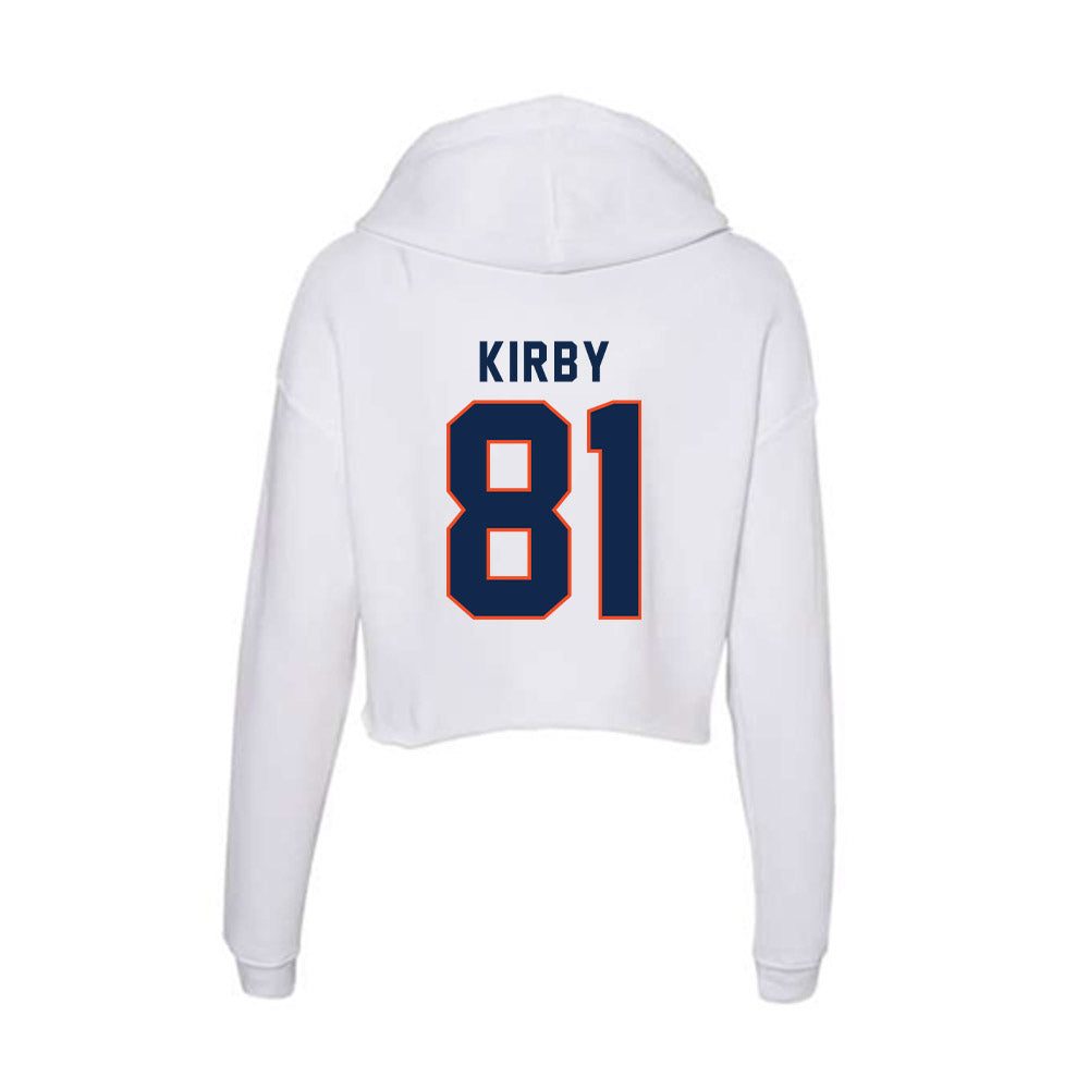 Virginia - NCAA Football : TeKai Kirby - Women's Crop Fleece Hoodie-1
