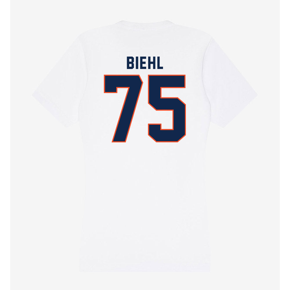 Virginia - NCAA Football : Dylan Biehl - Women's V-Neck T-Shirt-1