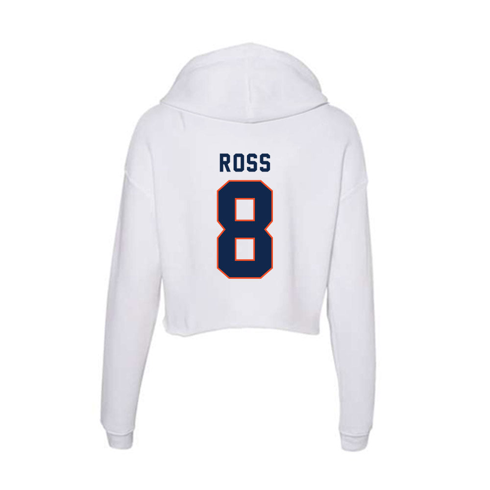 Virginia - NCAA Women's Soccer : Allie Ross - Women's Crop Fleece Hoodie-1
