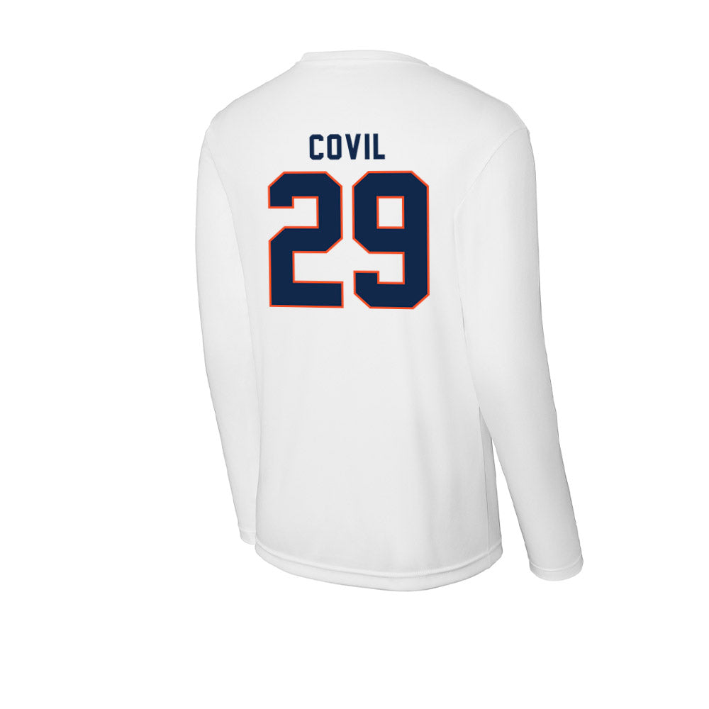 Virginia - NCAA Football : Jayden Covil - Activewear Long Sleeve T-Shirt-1