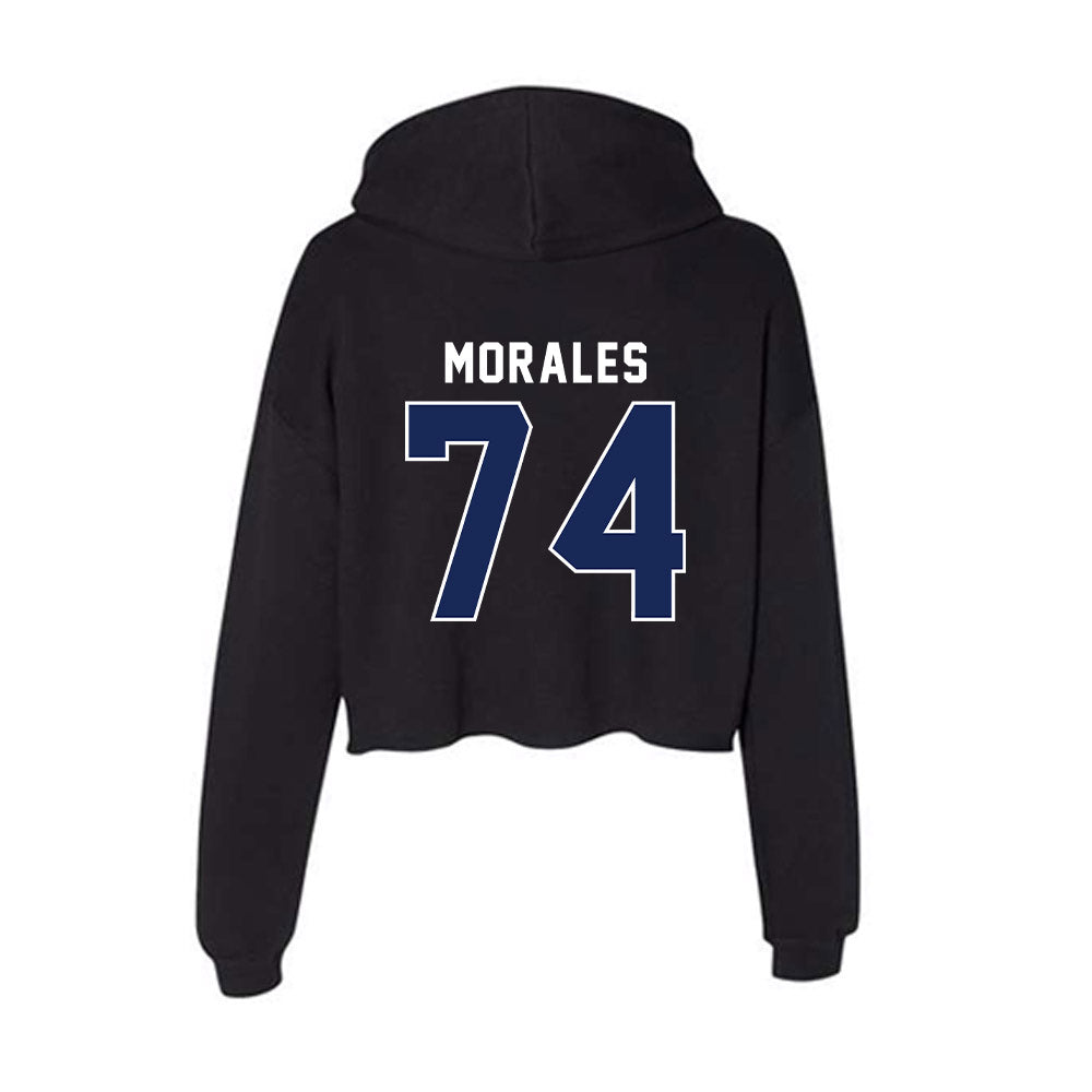 Arizona - NCAA Football : Justin Morales - Women's Crop Fleece Hoodie-1