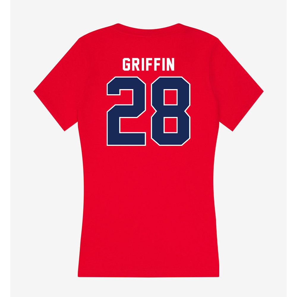 Arizona - NCAA Football : Swayde Griffin - Women's V-Neck T-Shirt-1