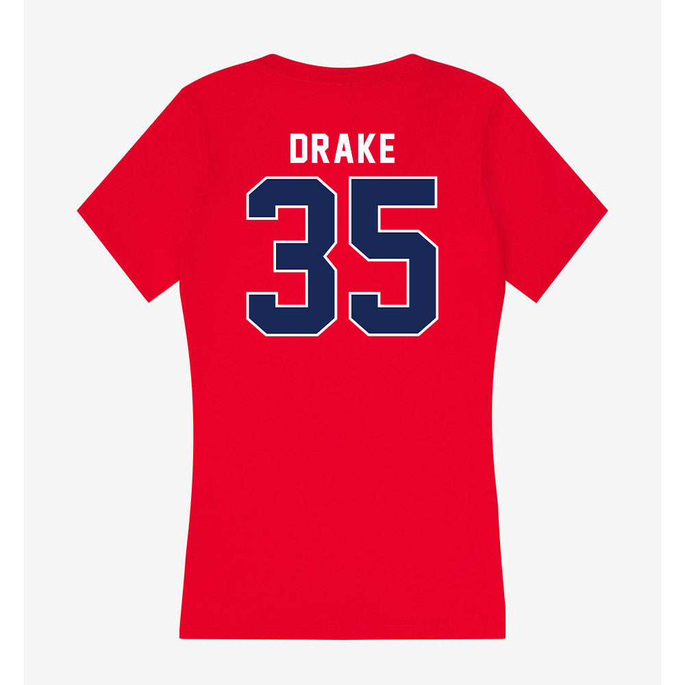 Arizona - NCAA Baseball : JT Drake - Women's V-Neck T-Shirt-1