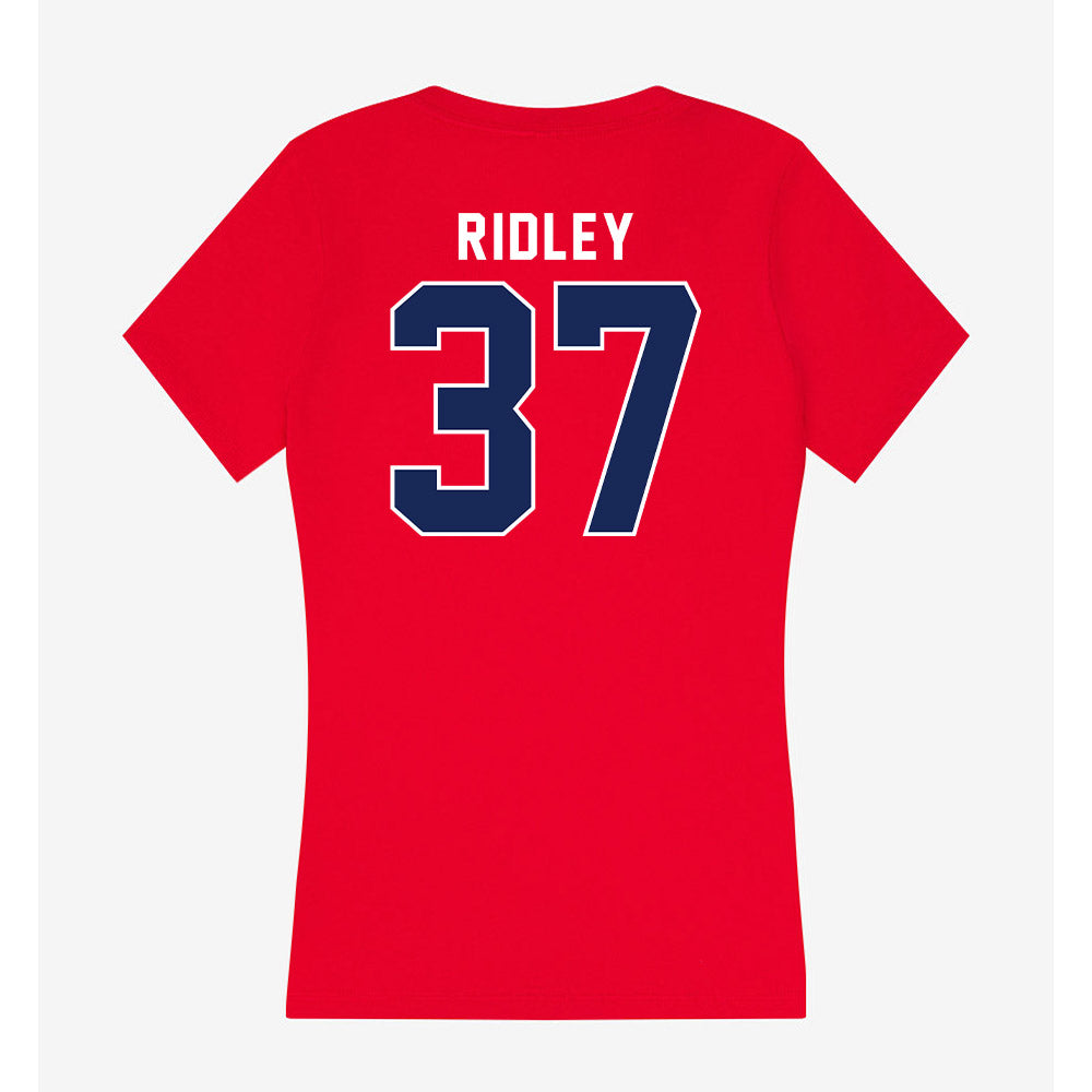 Arizona - NCAA Football : Chase Ridley - Women's V-Neck T-Shirt-1