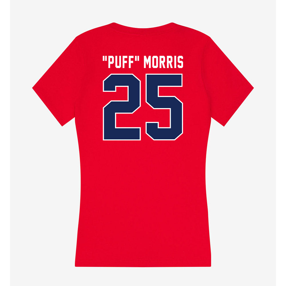 Arizona - NCAA Women's Basketball : Aliyahna "Puff" Morris - Classic Shersey Women's V-Neck T-Shirt-1