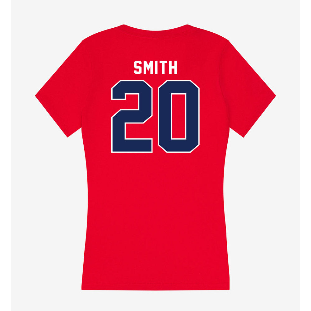 Arizona - NCAA Football : Caleb Smith - Women's V-Neck T-Shirt-1