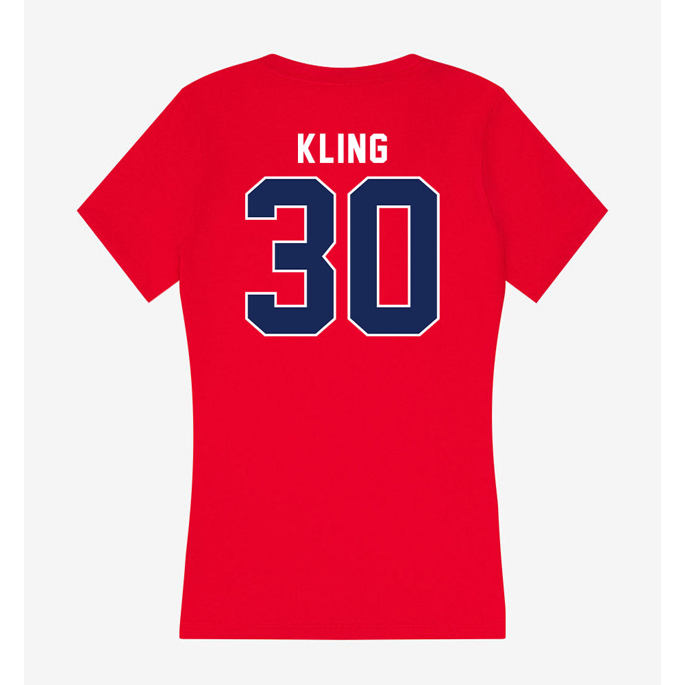 Arizona - NCAA Baseball : Corey Kling - Women's V-Neck T-Shirt-1