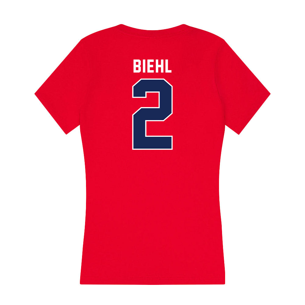Arizona - NCAA Softball : Tayler Biehl - Women's V-Neck T-Shirt-1