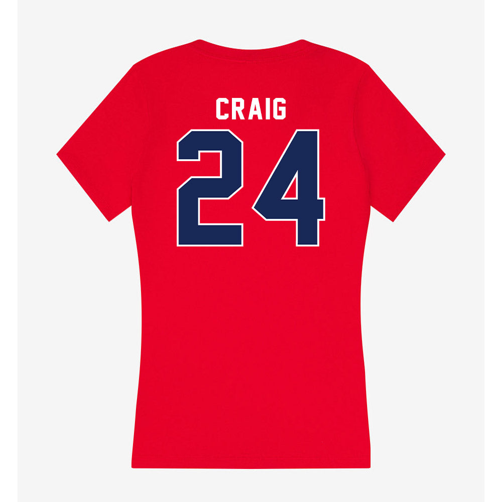 Arizona - NCAA Football : Quincy Craig - Women's V-Neck T-Shirt-1