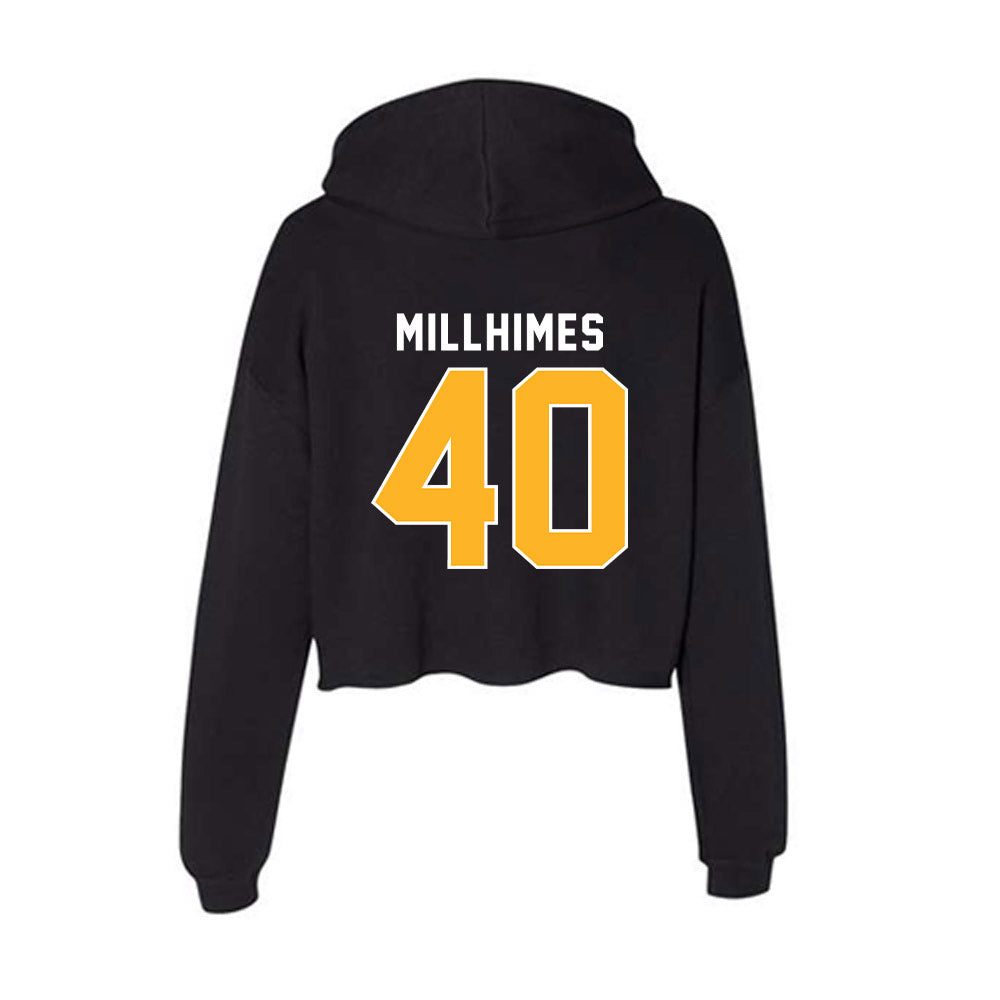 Pittsburgh - NCAA Football : Ty Millhimes - Women's Crop Fleece Hoodie-1