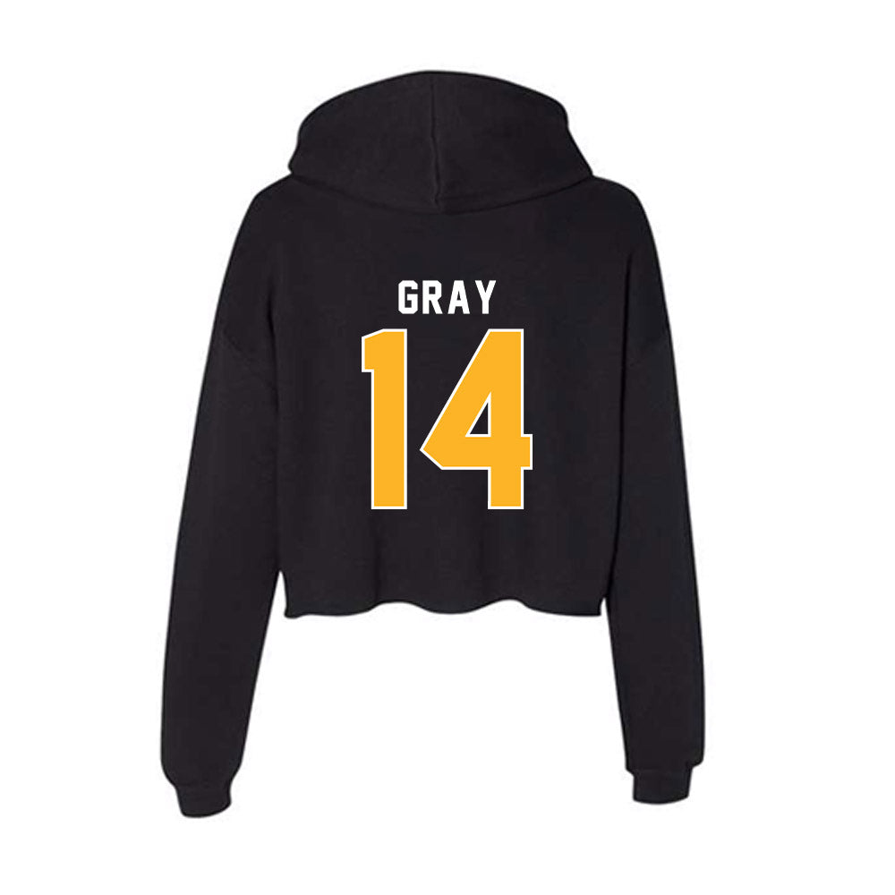 Pittsburgh - NCAA Baseball : Mikey Gray - Women's Crop Fleece Hoodie-1