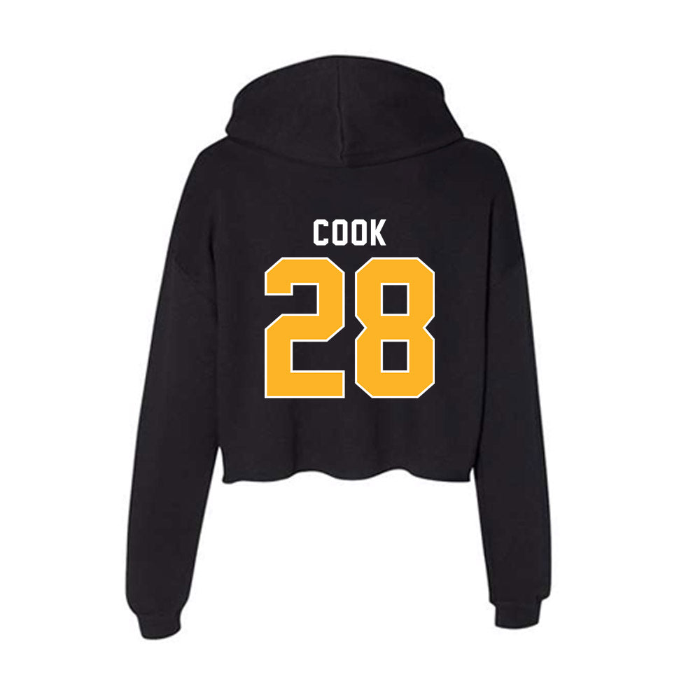 Pittsburgh - NCAA Football : Justin Cook - Women's Crop Fleece Hoodie-1