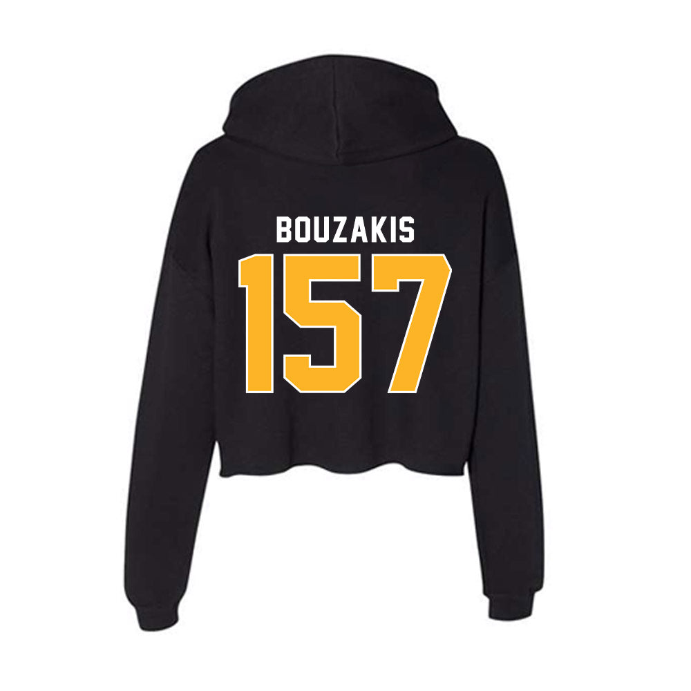 Pittsburgh - NCAA Wrestling : Vince Bouzakis - Women's Crop Fleece Hoodie-1