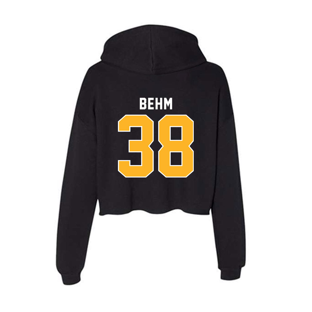 Pittsburgh - NCAA Baseball : Nolan Behm - Women's Crop Fleece Hoodie-1