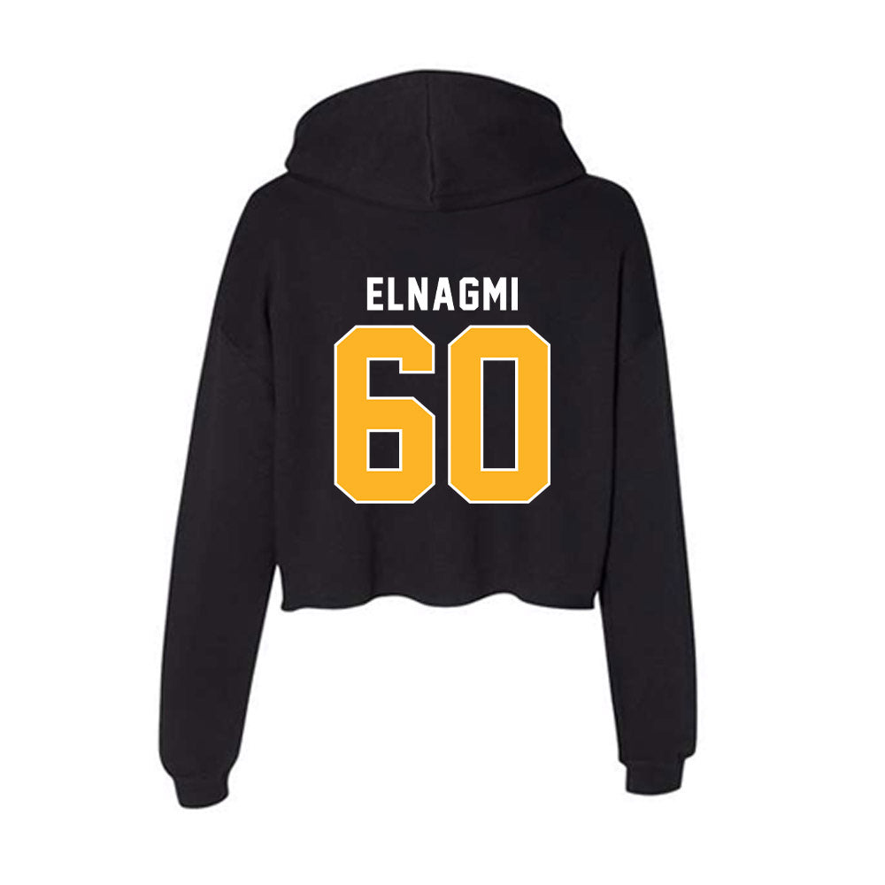 Pittsburgh - NCAA Football : Akram Elnagmi - Women's Crop Fleece Hooded Sweatshirt-1