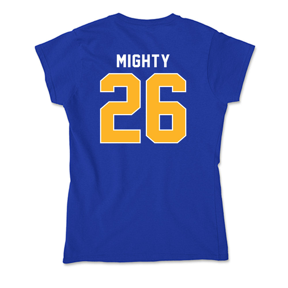 Pittsburgh - NCAA Men's Basketball : Armani Mighty - Soft Style Women’s T-Shirt-1