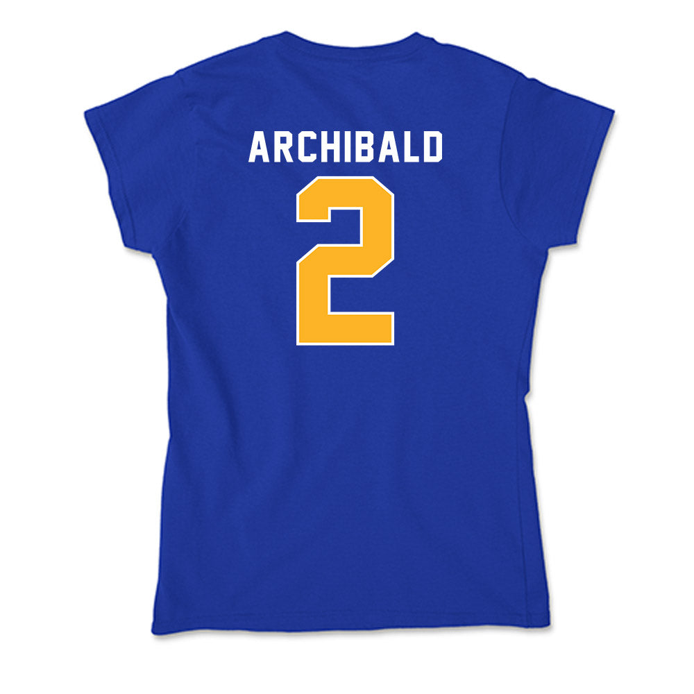 Pittsburgh - NCAA Women's Soccer : Mya Archibald - Soft Style Women’s T-Shirt-1