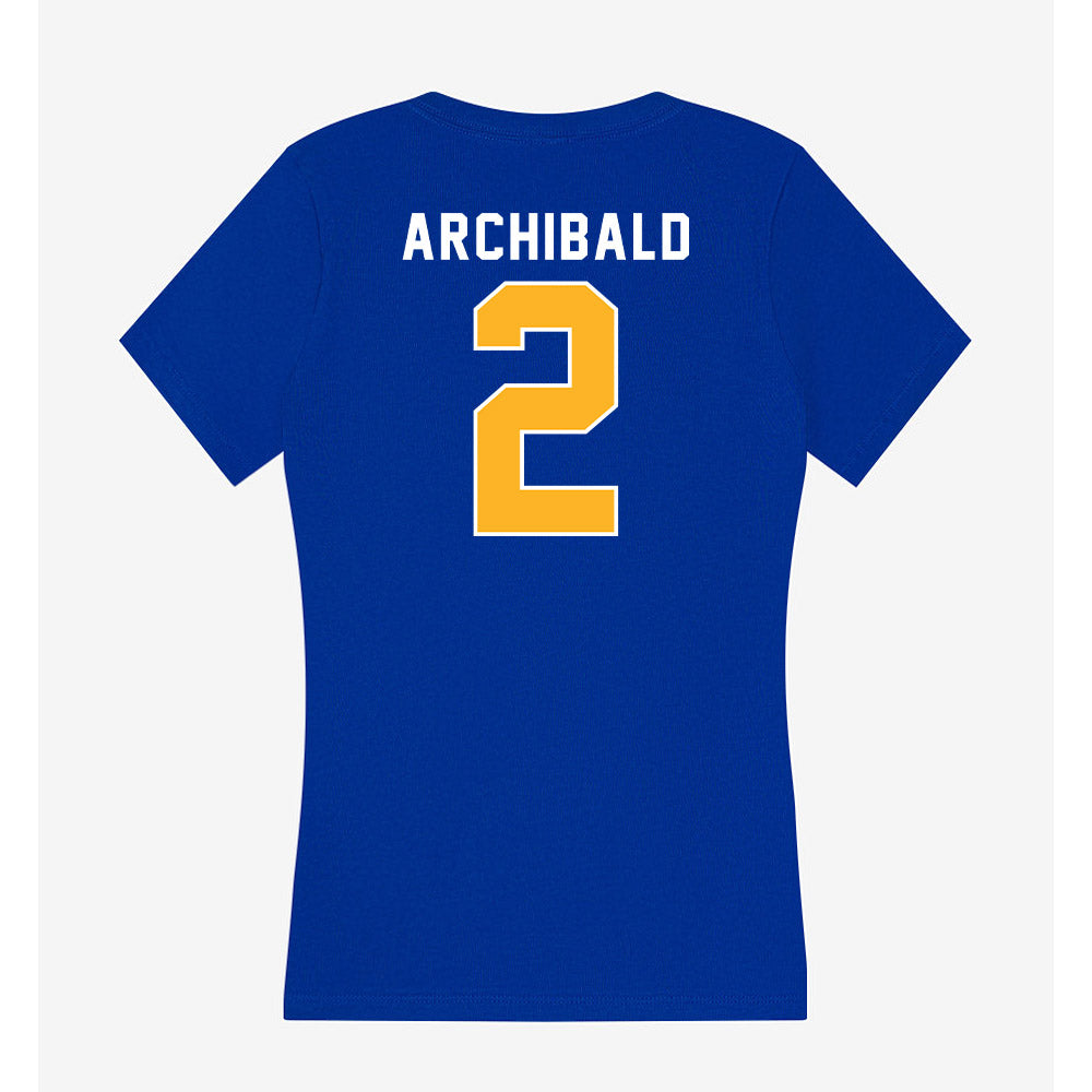 Pittsburgh - NCAA Women's Soccer : Mya Archibald - Women's V-Neck T-Shirt-1
