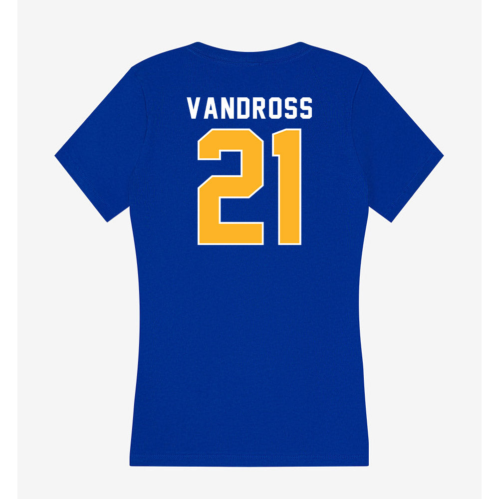 Pittsburgh - NCAA Women's Lacrosse : Madison Vandross - Women's V-Neck T-Shirt-1