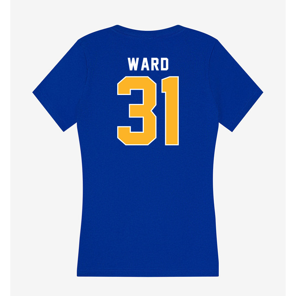 Pittsburgh - NCAA Football : DeMarco Ward - Women's V-Neck T-Shirt-1