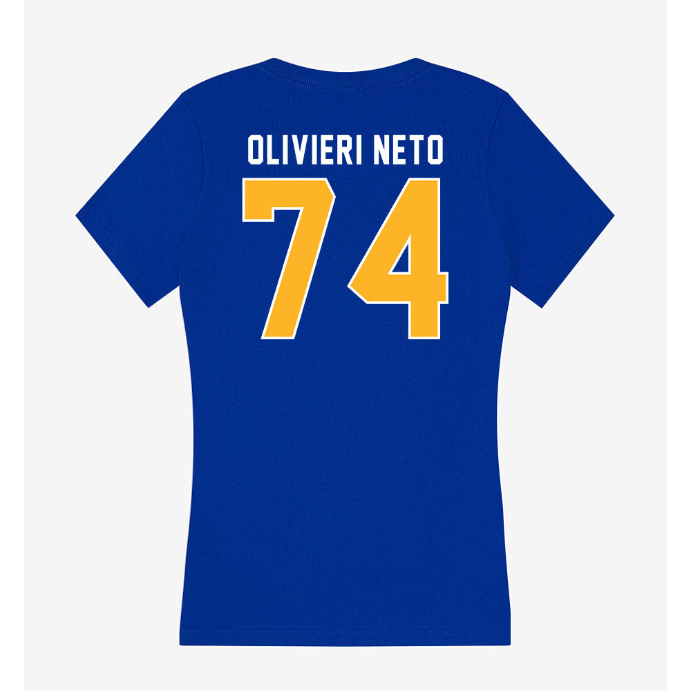 Pittsburgh - NCAA Football : Ernesto Olivieri Neto - Women's V-Neck T-Shirt-1