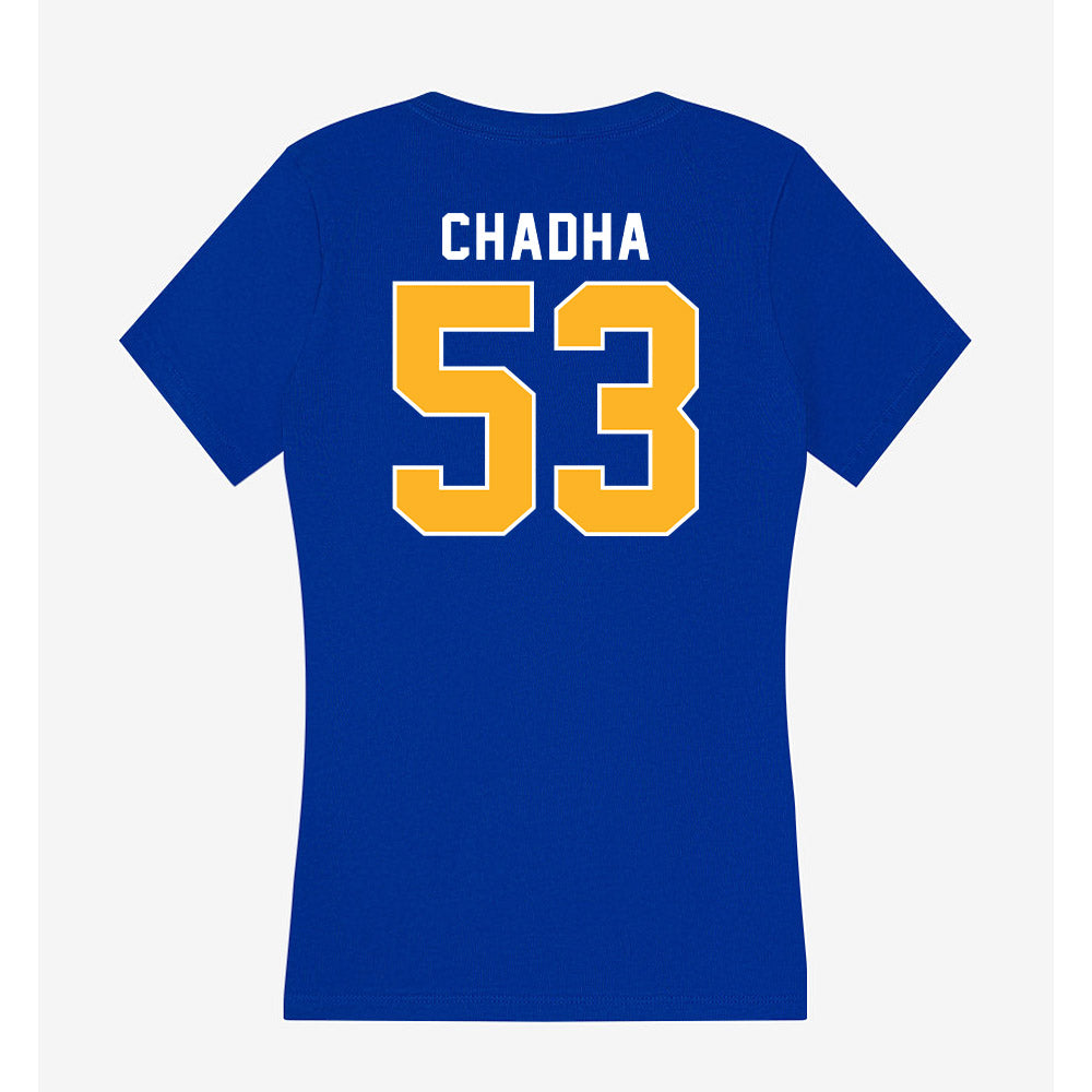 Pittsburgh - NCAA Football : Antonio Chadha - Women's V-Neck T-Shirt-1
