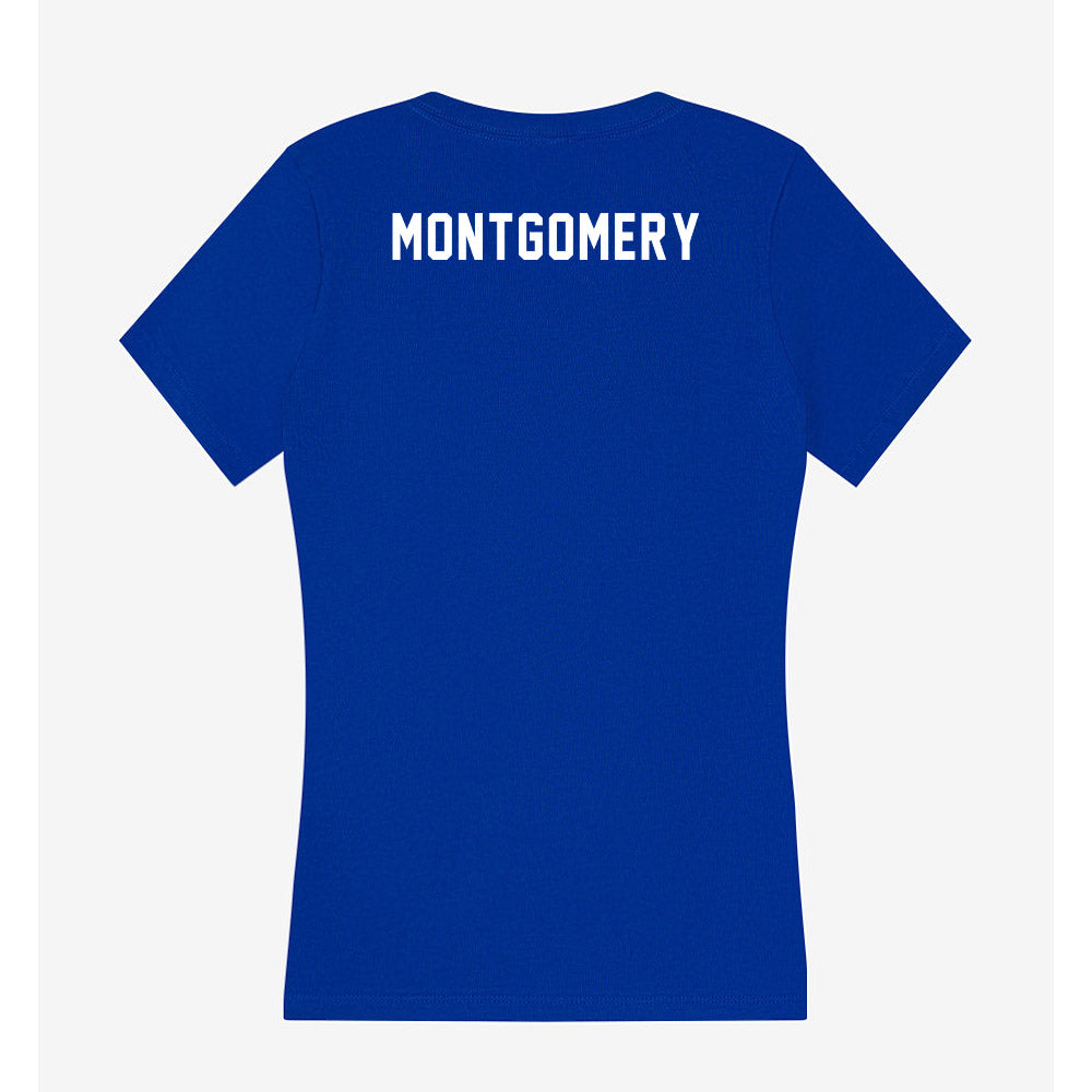 Pittsburgh - NCAA Men's Track & Field : josiah montgomery - Women's V-Neck T-Shirt-1