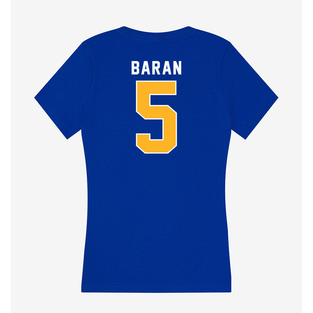 Pittsburgh - NCAA Baseball : Joey Baran - Women's V-Neck T-Shirt-1