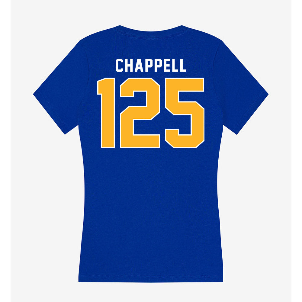 Pittsburgh - NCAA Wrestling : Tyler Chappell - Women's V-Neck T-Shirt-1