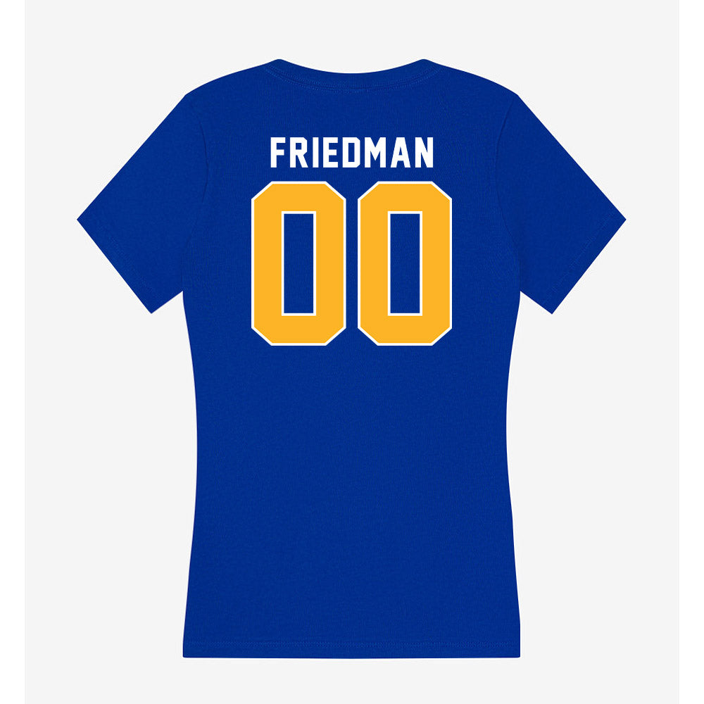 Pittsburgh - NCAA Football : Davin Friedman - Women's V-Neck T-Shirt-1