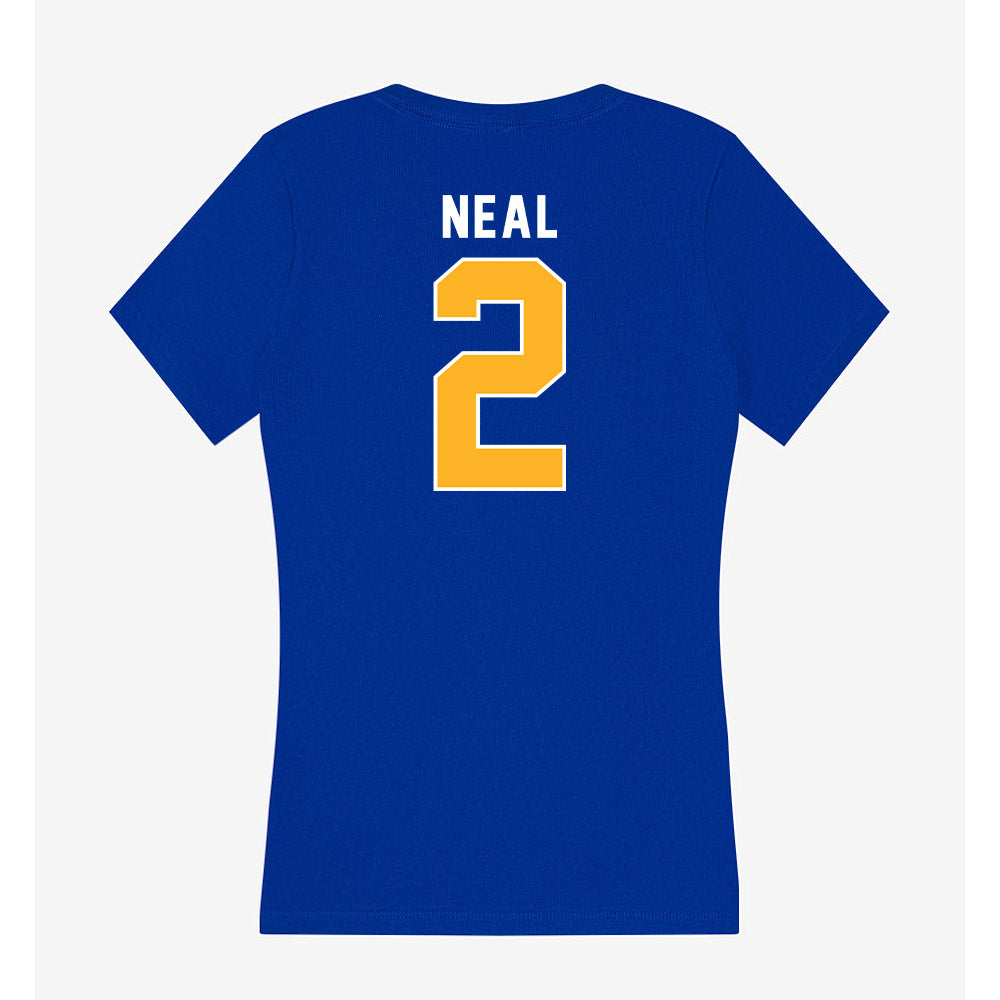 Pittsburgh - NCAA Football : Isaiah Neal - Women's V-Neck T-Shirt-1