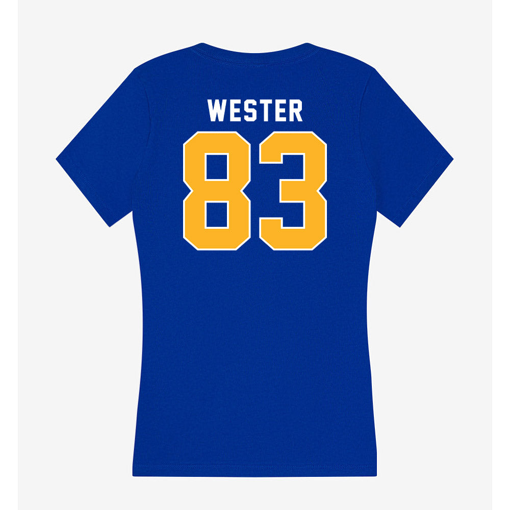 Pittsburgh - NCAA Football : Dylan Wester - Women's V-Neck T-Shirt-1