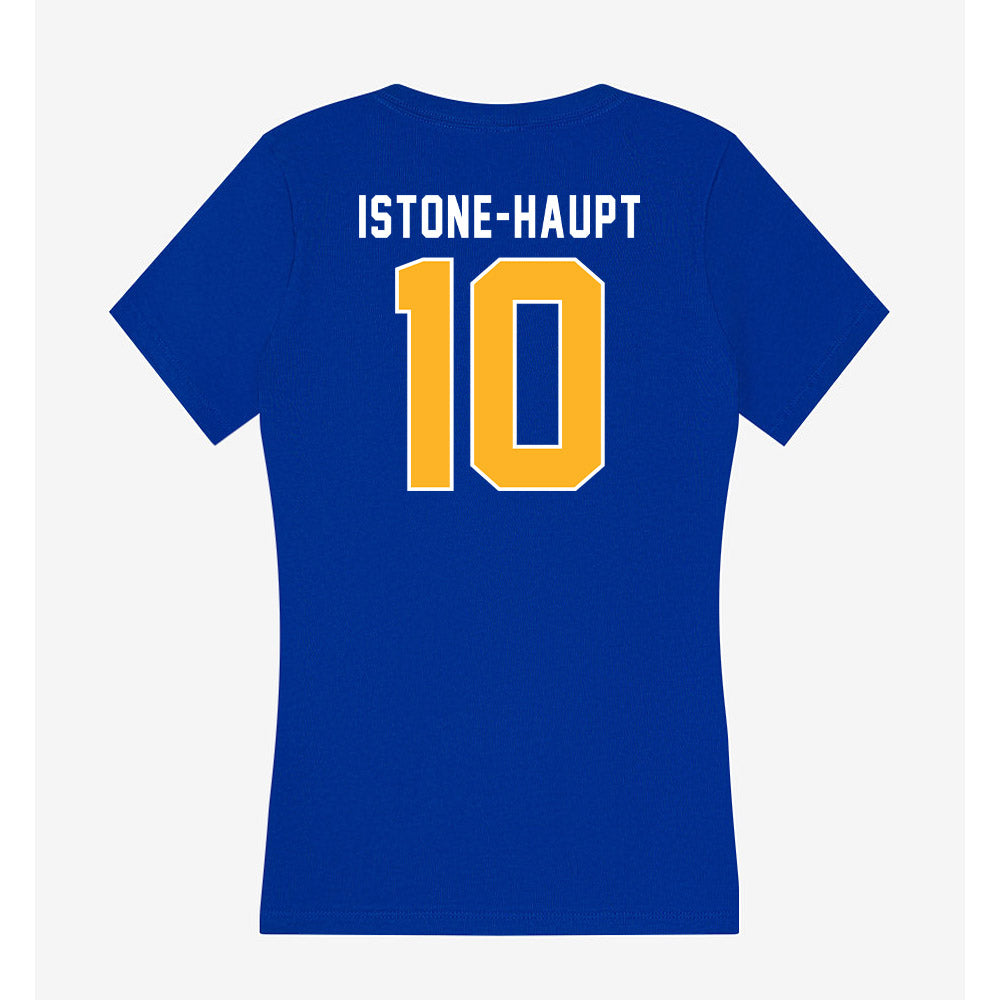 Pittsburgh - NCAA Women's Soccer : Weslee Istone-Haupt - Women's V-Neck T-Shirt-1
